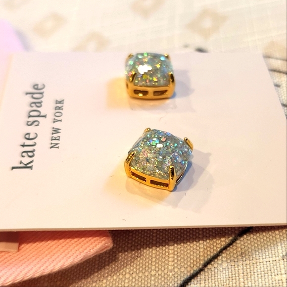 Kate Spade- Opal Glitter Stud Earrings - Picture 3 of 4